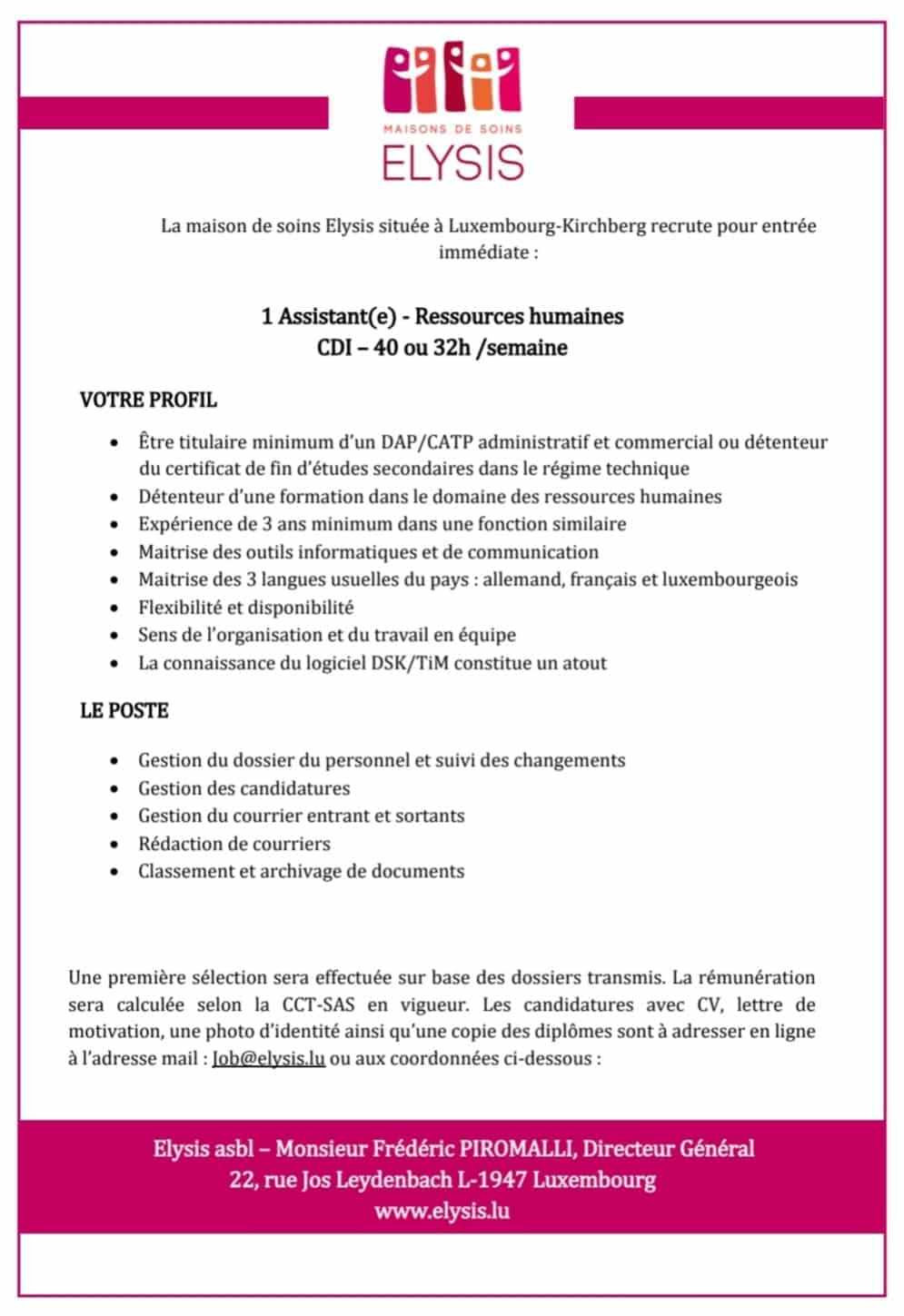 Découvrez Nos Offres D Emploi Elysis